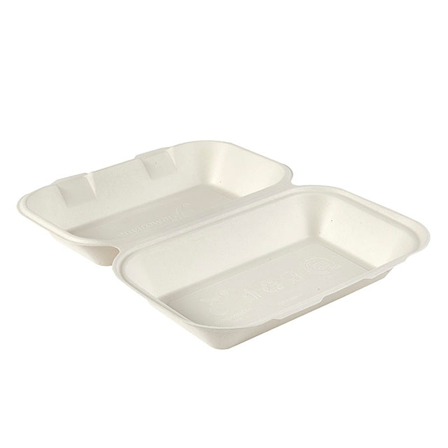 Rectangle Bagasse Clamshells