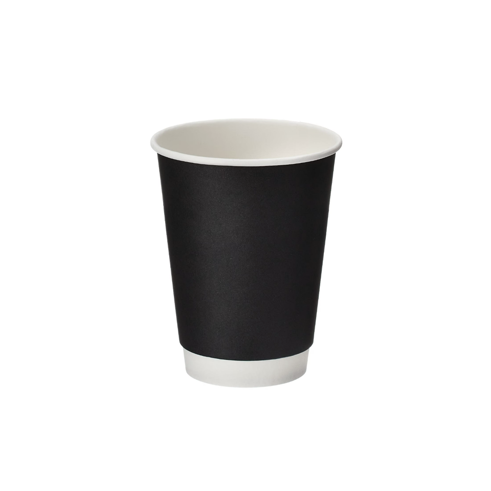 Black Double Wall Paper Cup - Box of 500
