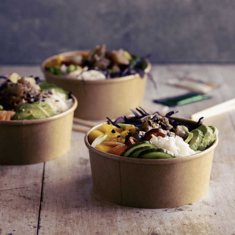 Kraft Round Food Bowls - Pack of 300
