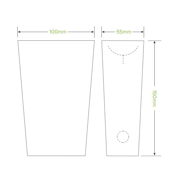 Large Unlined Chip Cup - Pack of 800