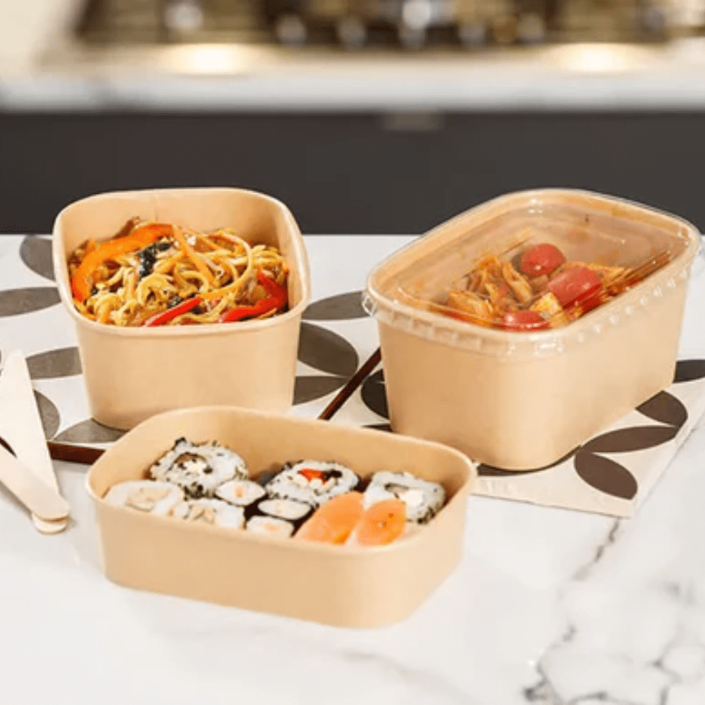 Rectangular Kraft Bowl - Pack of 300