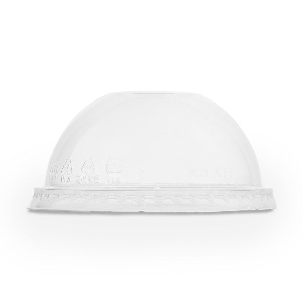 Vegware Smoothie/Milkshake Cup Dome Lid (No Straw Hole) – Box of 1000