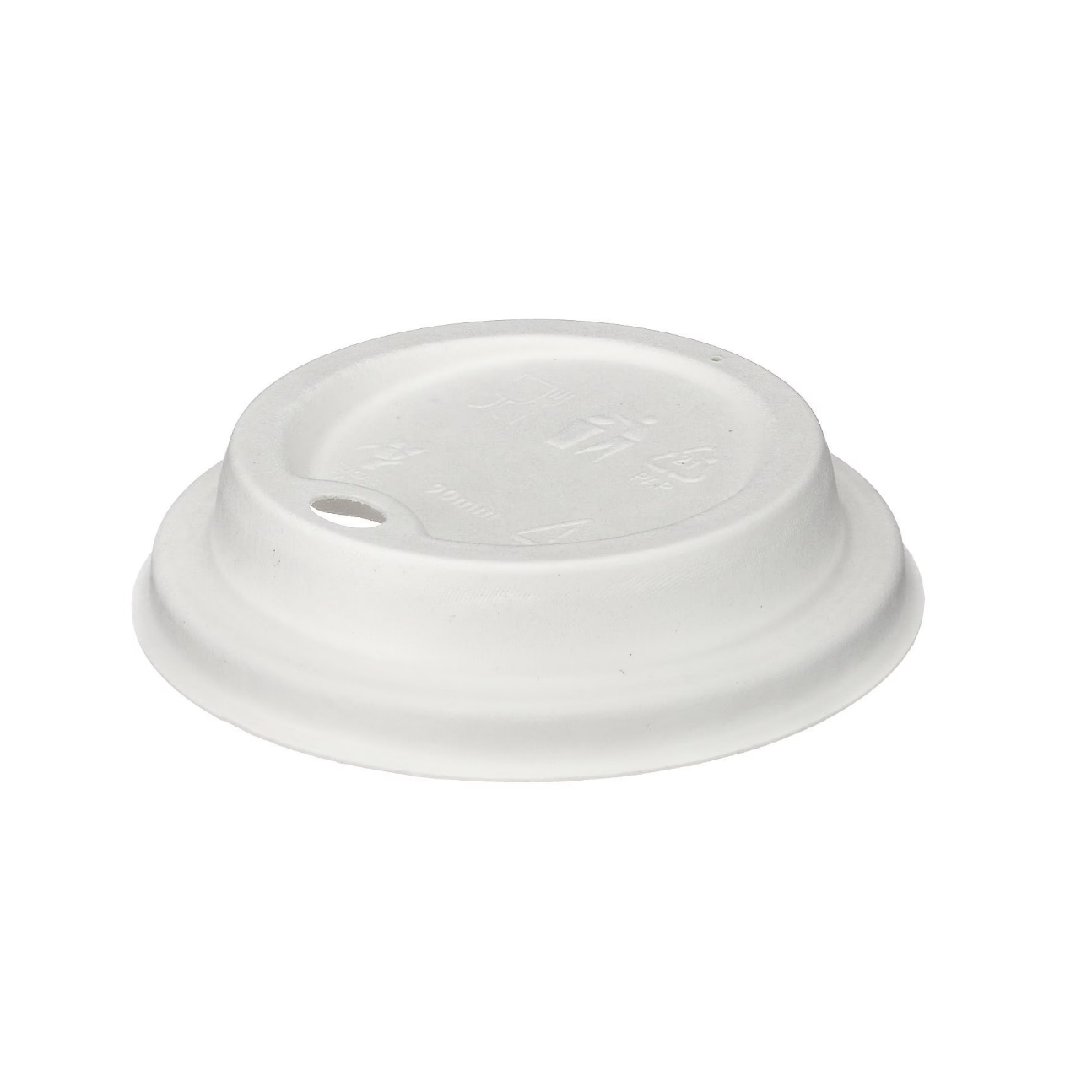 12/16oz White Moulded Fibre Lid - Box of 1000