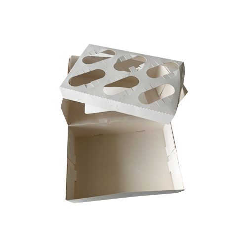 6 Cup Cake Box With Holder Inserts - Pack of 125