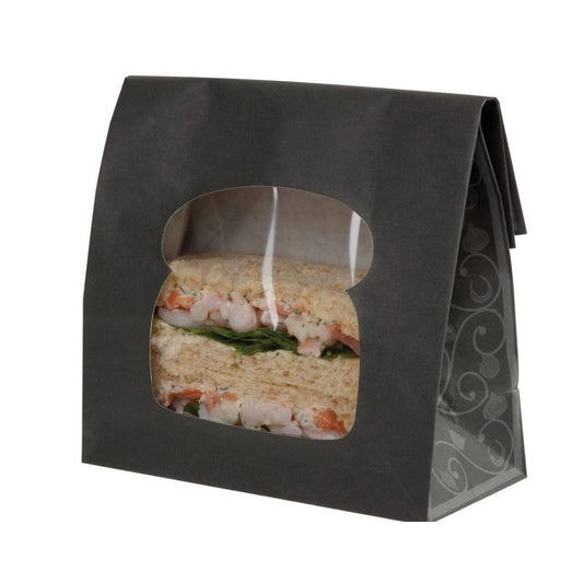 Black Elegance Sandwich Bag - Pack of 250