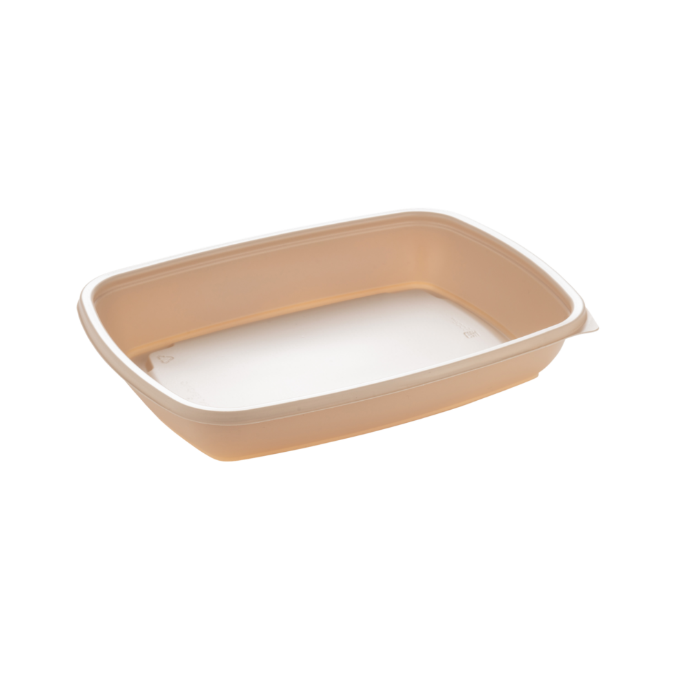 FastPac Microwaveable Natural Rectangular Food Container - 600ml