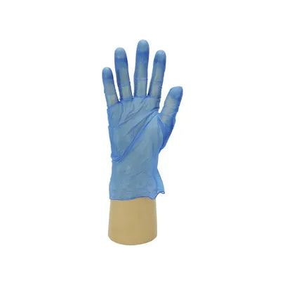 Shield GD11 Lightly Powdered Blue Vinyl Disposable Gloves – Box of 1000