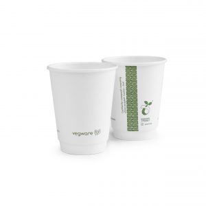 Vegware 8oz double wall white cup