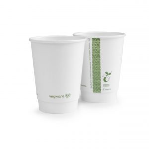 Vegware 12oz double wall white cup