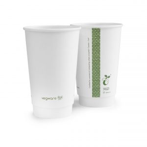 Vegware 16oz double wall white cup
