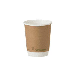 8oz Double Wall Edenware Compostable Cups