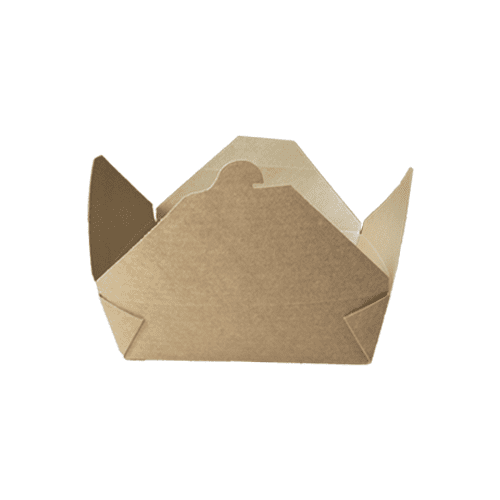 No. 3 69oz Kraft Brown Takeaway Compostable Boxes