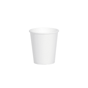 single wall white coffee cup
